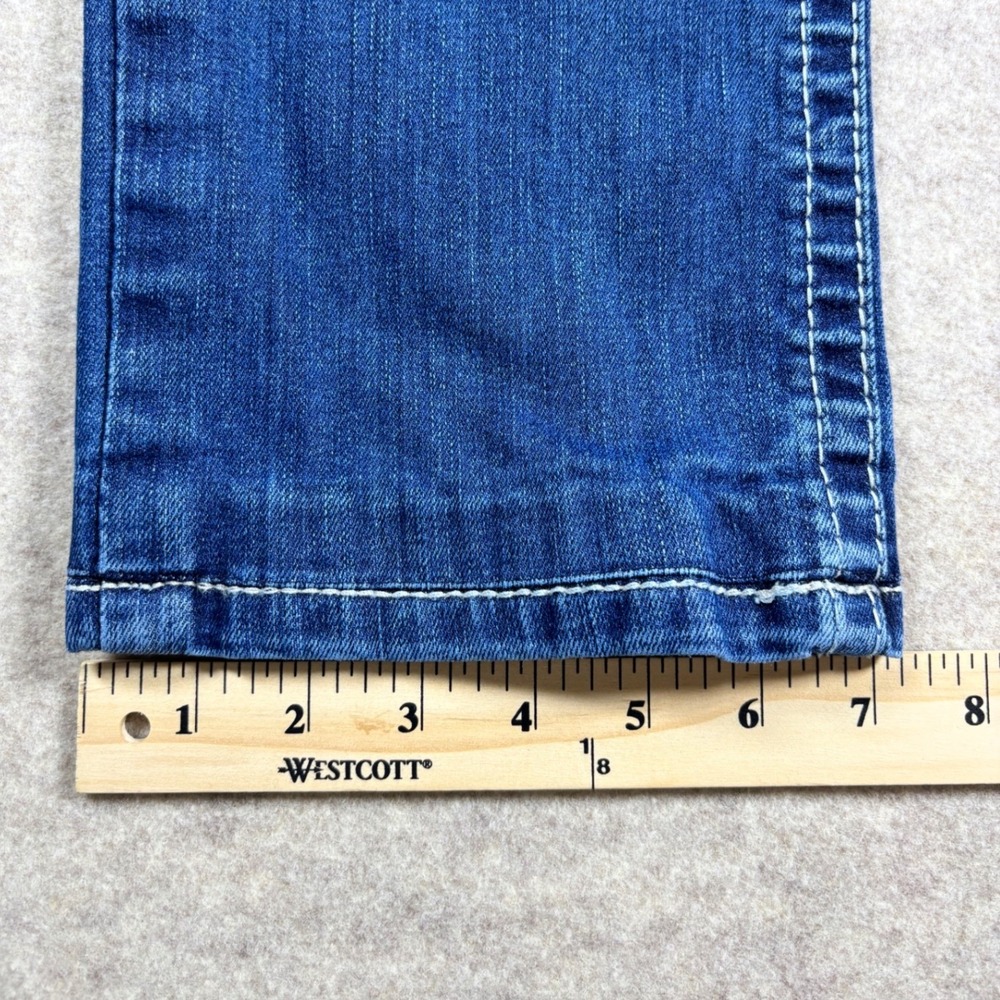 Ariat REAL Denim Womens 28R Mid Rise Bootcut Jeans Medium Wash Western Paisley - Picture 5 of 9